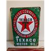 Image 2 : 2 TEXACO TIN SIGNS 7.5" X 11.5" reproduction