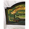 Image 2 : WOODEN ANGLERS LODGE SIGN 23" X 16"