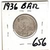 Image 2 : 1936 BAR VARIETY 25 CENTS