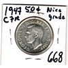 Image 2 : 668 1947 CURVED 7 RIGHT 50 CENTS