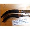 Image 2 : 704 REAL? BAKELITE? HORN CARVING FORK & KNIFE