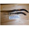 Image 3 : 704 REAL? BAKELITE? HORN CARVING FORK & KNIFE