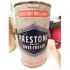 Image 1 : 799 PRESTONE ANTIFREEZE 1 IMP QUART EMPTY TIN