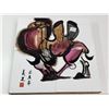 Image 2 : "Camel" Signed Chinese hand painted tile wall art