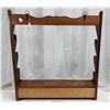 Image 4 : Wall mounted, 4 rack Fishing pole holder with drawer - 26"W x 28"H x 4 1/2"D