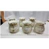 Image 2 : Set of 6, Vintage glass lamp shades