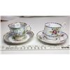 Image 3 : Royal Albert cups & saucers "Petit Point" & Silver birch - China