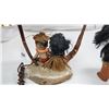 Image 5 : Tiki Coconut table lamp with kewpies 1940s & rubber doll