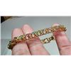 Image 3 : Gold toned ladies bracelet, multi-colored stones - 7"