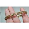 Image 4 : Gold toned ladies bracelet, multi-colored stones - 7"