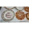Image 3 : Variety of Carnival & Depression glass, misc. plates, china & Canadian beer cooler bag