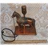 Image 1 : Very Old Working Copper Horse Lamp