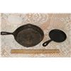 Image 1 : Pair of cast iron frying pans