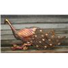 Image 1 : Metal Art Peacock 36"L