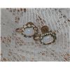 Image 1 : Pair Vintage Opal Earrings