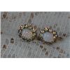 Image 2 : Pair Vintage Opal Earrings