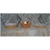 Image 1 : Peach luster bowls and divided dish