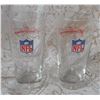 Image 1 : Pair Budweiser NFL Beer glases