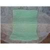 Image 1 : light mint green baby blanket approx 32 X 52 inches