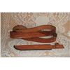 Image 2 : Pair tooled leather belts and knife case