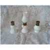 Image 1 : Vintage Milk Glass oil lamps