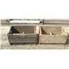 Image 1 : Pair Divided Wood Crates