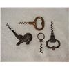 Image 1 : Antique Cork Screws    (Bottom is leather cutting knife)