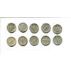 Image 1 : 10 X silver Canada 10 cents