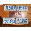 Image 1 : 5 x 1970's Sask License Plates