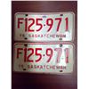 Image 1 : 1975 Saskatchewan License Plate Pair