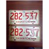 Image 1 : 1975 Saskatchewan License Plates Pair
