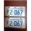 Image 1 : 1972 Sask License Plates Pair