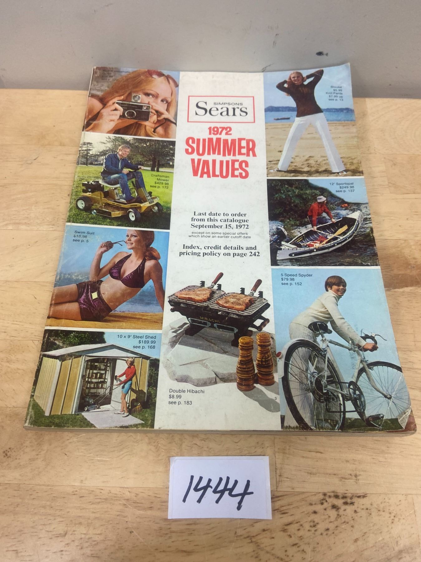 Sears 1972 Summer Catalogue Schmalz Auctions