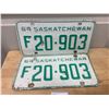 Image 2 : Pair of 1964 Sask licence plates