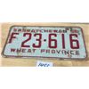Image 1 : 1958 Sask licence plate (lots 1452-1455 all have the same number)