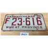 Image 2 : 1958 Sask licence plate (lots 1452-1455 all have the same number)