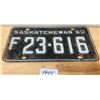Image 2 : 1960 Sask licence plate (lots 1452-1455 all have the same number)