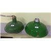 Image 1 : 2 -Enamel service station lights covers 14"+16"