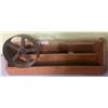Image 3 : Wooden tool caddy and 10" steel wheel