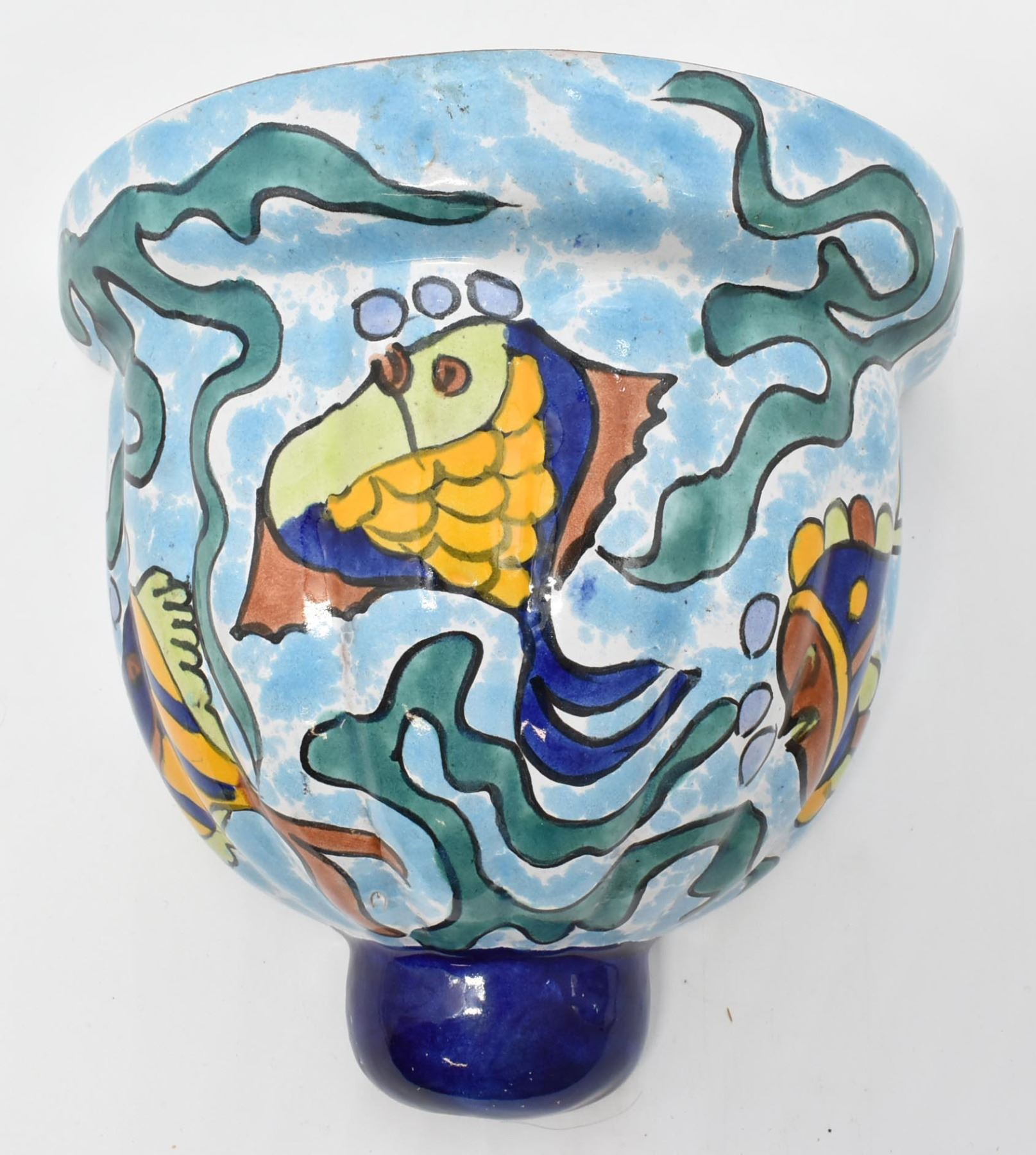 Mexican Ceramic Fish Wall Sconce