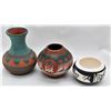 Image 1 : 3 Pieces of Native American Pottery