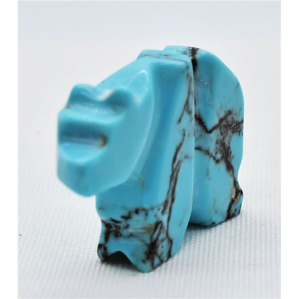 Native American Zuni Turquoise Bear Fetish