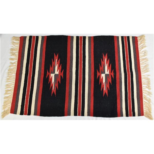 Vintage Chimayo Wool Textile Rug