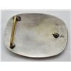 Image 3 : Vintage Nickel Silver Cowboy Roping Belt Buckle