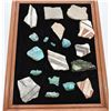 Image 1 : 8 Pieces of Turquoise and Prehistoric Pot Sherds