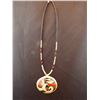 Image 1 : Santo Domingo Painted Shell Pendant Necklace