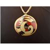 Image 3 : Santo Domingo Painted Shell Pendant Necklace