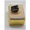 Image 2 : 14K Gold and Black Onyx Ring, Size 8.5