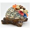 Image 2 : Concrete Turtle with Seashells on its Back