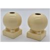 Image 2 : Fiesta Old Ivory Bulb Type Candleholders